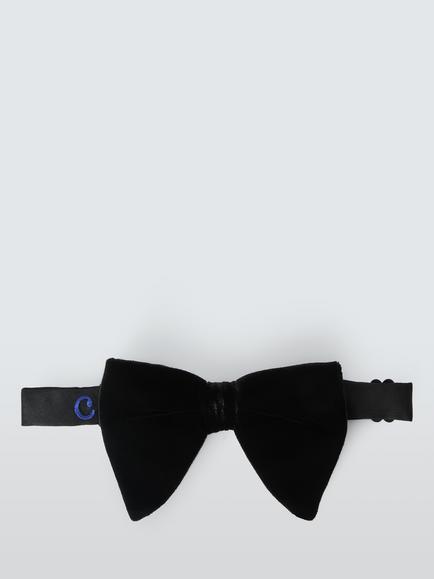 John Lewis x clothsurgeon Oversized Velvet Bow Tie, Black, Black