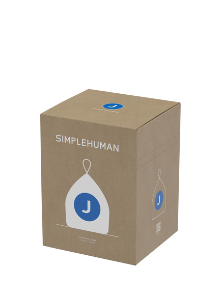 simplehuman Bin Liners, Code J, Pack of 100, White