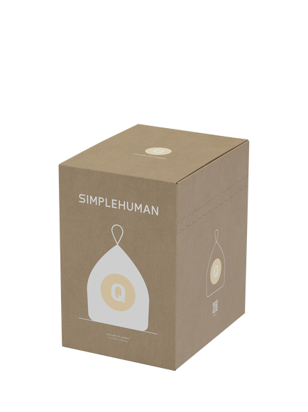 simplehuman Bin Liners, Code Q, Pack of 100, White