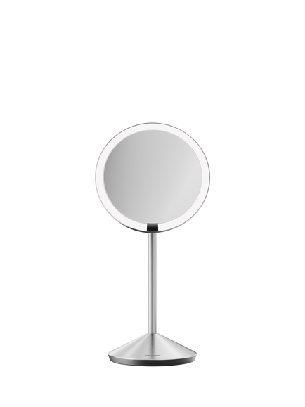 Simplehuman Sensor Travel Mirror, Brushed Stainless Steel, 10x Magnification, Brushed Steel