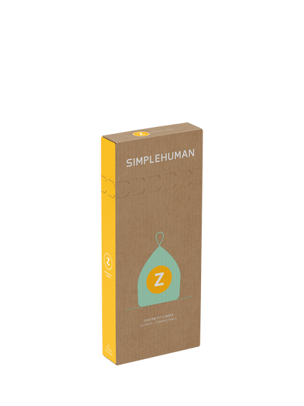 simplehuman Bin Liners, Code Z, Pack of 60, White