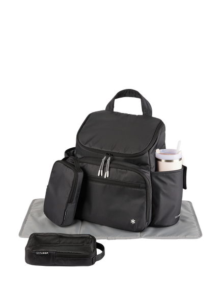 Skip Hop Forma Changing Bag Backpack, Black, Black