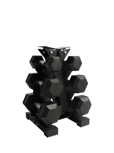 Northern Gym Equipment 2.5-7.5kg Dumbbell Set, Black, Black