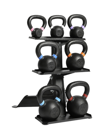 Northern Gym Equipment 2-14kg Kettlebells, Black, Black