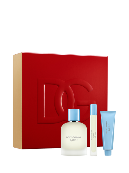 Dolce & Gabbana Light Blue Pour Homme Eau de Toilette 100ml Christmas Fragrance Gift Set, 