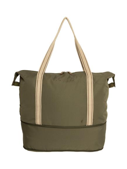 Joules Epwell Packaway Duffle Bag, Khaki Green - view 2, Khaki Green