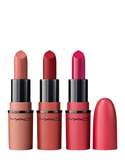 MAC Satin Soiree Trio Lipstick Holiday Makeup Gift Set, 3 x 1.7g - view 2, Muliple