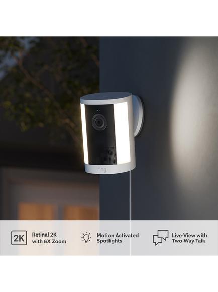 Ring Spotlight Cam (2nd Generation) Plug-In Smart Security Camera with Built-in Wi-Fi - view 2, Black