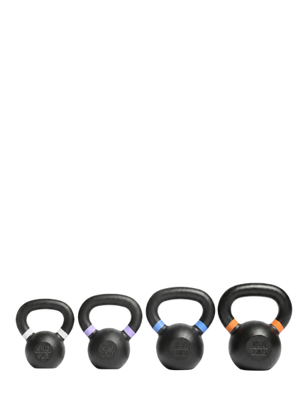 Northern Gym Equipment Cast Iron Kettlebell Set, 4kg, 6kg, 8kg, 10kg, Black, Black
