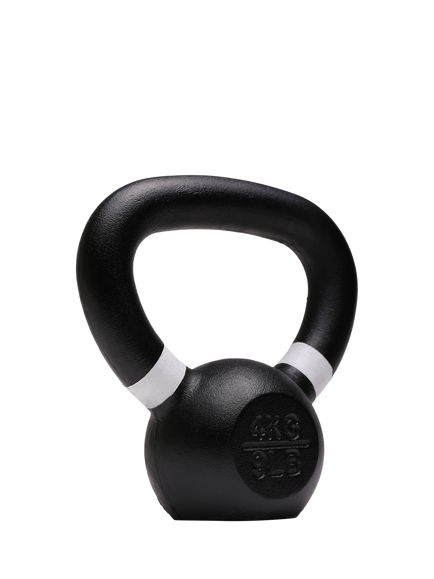 Northern Gym Equipment Cast Iron Kettlebell Set, 4kg, 6kg, 8kg, 10kg, Black - view 2, Black