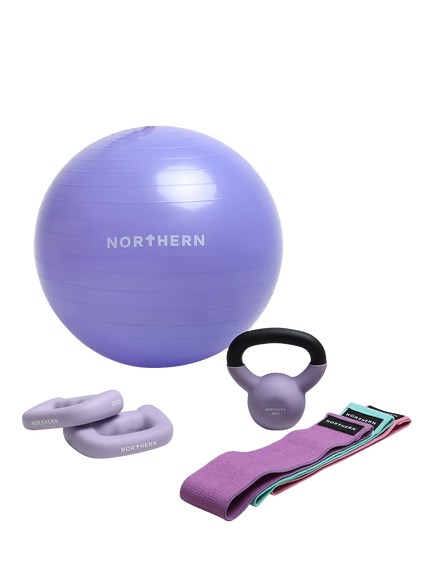 Northern Gym Equipment Swiss Ball Bundle, Lavender, Lavender