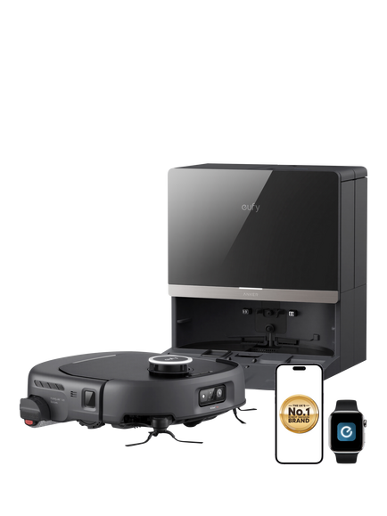 eufy Omni E35 Robot Vacuum & Mop with All-in-one Station, Black