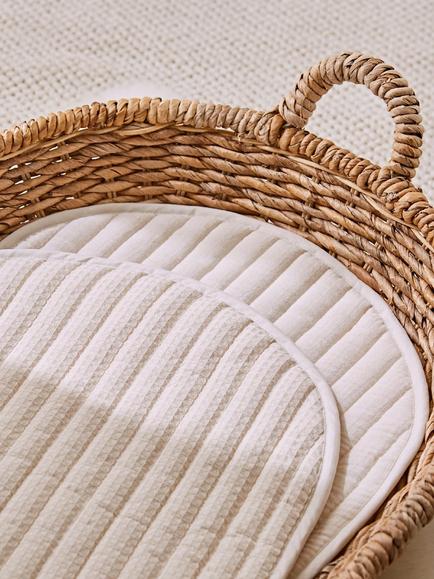 CuddleCo Travel Changing Pads, Pack of 2, Cashmere Waffle - view 2, Cashmere Waffle