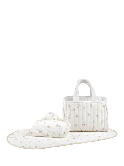 CuddleCo Nappy Caddy Set, Cashmere Meadow, Cashmere Meadow