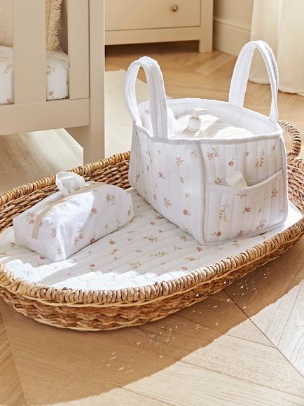 CuddleCo Nappy Caddy Set, Cashmere Meadow - view 2, Cashmere Meadow
