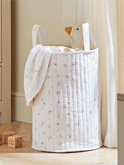 CuddleCo Large Storage Basket, Cashmere Meadow - view 2, Cashmere Meadow