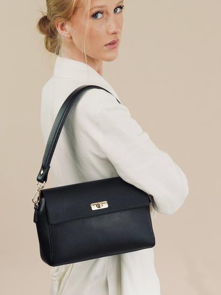 Apatchy London Abi Leather Bag - view 2, Black