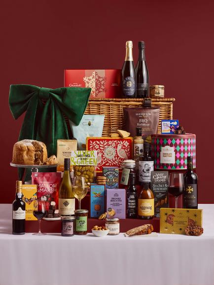 John Lewis All that Glitters Wicker Hamper, Multi