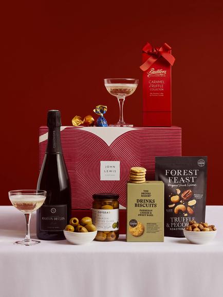 John Lewis Champagne & Treats Gift Box, Multi