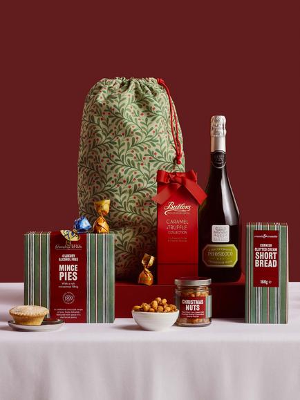 John Lewis Christmas Treats Gift Sack, Multi