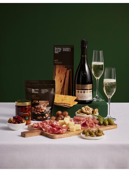 Waitrose & Partners No.1 Fresh Charcuterie & Bubbles Hamper (Delivery from 15 December), Multi