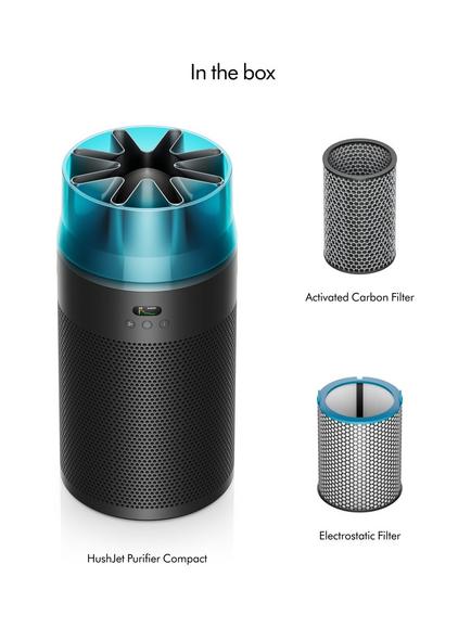 Dyson HushJetTM Compact HJ10 Air Purifier, Black Teal - view 2, Black Teal