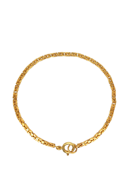 Pre-loved 9ct Yellow Gold Spiga Link Bracelet, Yellow Gold