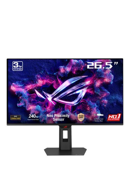 ASUS ROG Strix OLED XG27AQDMESZ Quad HD HDR Gaming Monitor, 27”, Black, Black