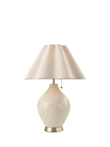 Laura Ashley Mr Jones Table Lamp, Cream, Cream
