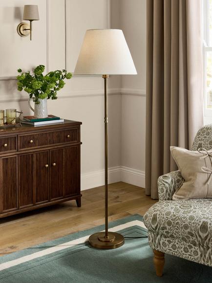 Laura Ashley Denston Floor Lamp, Antique Bronze - view 2, Bronze