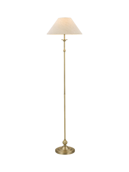 Laura Ashley Ludchurch Floor Lamp, Brass, Brass