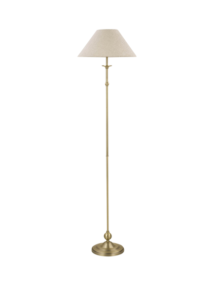 Laura Ashley Ludchurch Floor Lamp, Brass - view 2, Brass