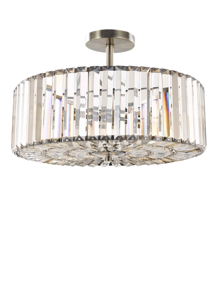 Laura Ashley Fernhurst 4 Bulb Semi Flush Ceiling Light, Champagne Gold - view 2, Champagne