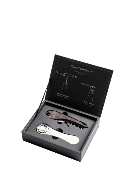 L'Atelier du Vin Oeno Collection 4 Wine Tool Gift Box, Silver