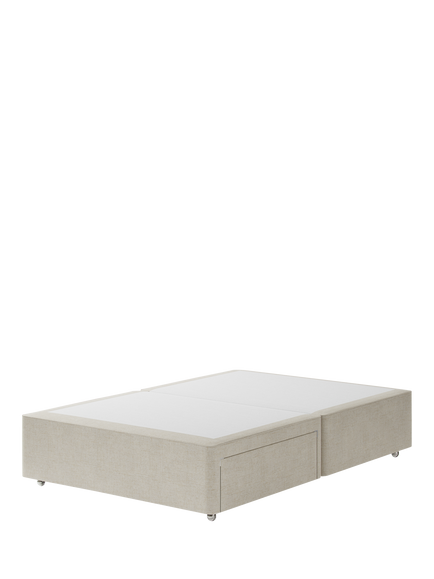 Hypnos OUTLET Pocket Sprung Upholstered 2 Drawer Divan Base, Double, Like New, Atlas Cobalt, Atlas Cobalt