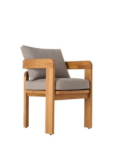 John Lewis OUTLET Terra Teak Wood Garden Dining Chairs, Set of 2, Like New, Teak