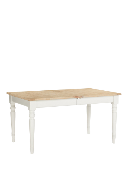 John Lewis OUTLET Foxmoor 6-8 Seater Acacia Wood Extending Dining Table, Like New, Natural Cream