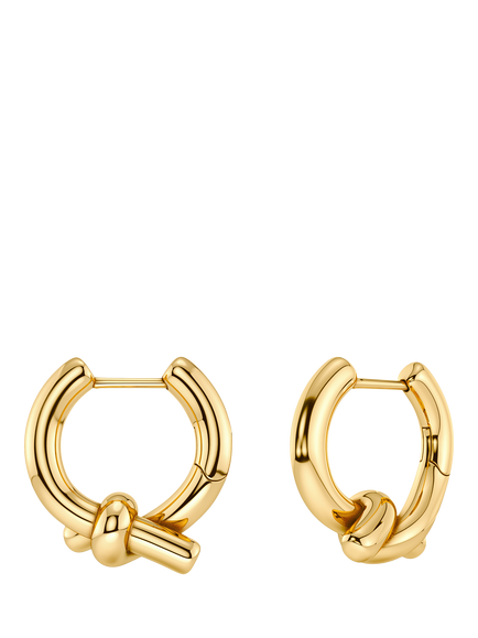 EDBLAD Novel Knot Large Hoop Earrings, Gold, Gold