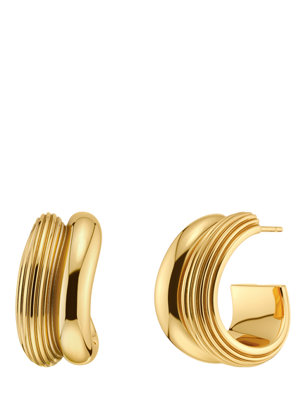 EDBLAD Wildern Large Hoop Earrings, Gold, Gold