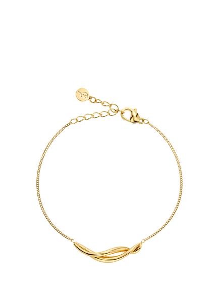 EDBLAD Nouveau Twist Bar Bracelet, Gold, Gold