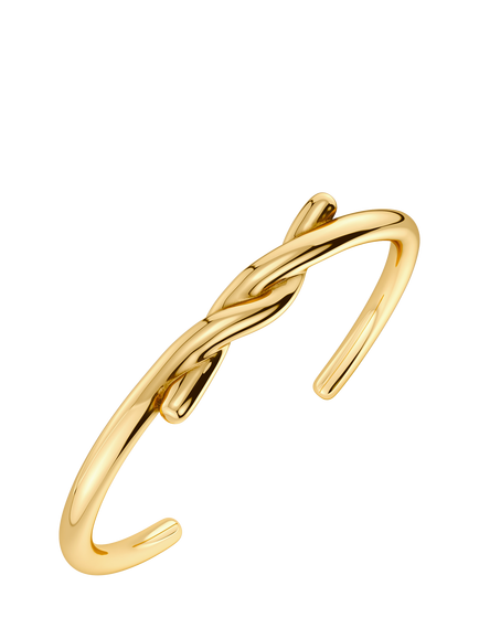 EDBLAD Novel Knot Open Bangle, Gold, Gold