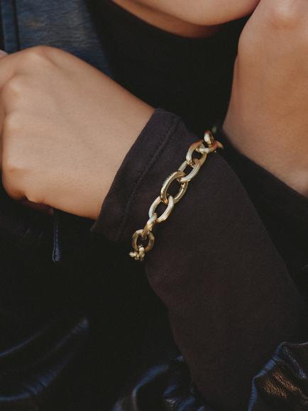 EDBLAD Wildern Link Bracelet, Gold - view 2, Gold