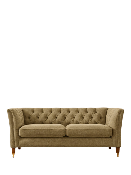 Laura Ashley Chatsworth Medium 2 Seater Sofa, Oak Leg, Orla Gold, Orla Gold
