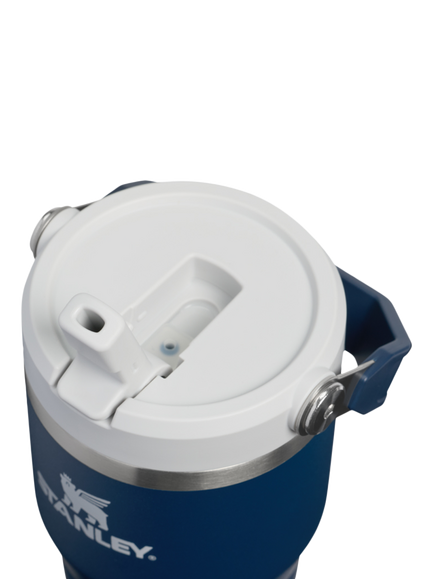 Stanley IceFlow Flip Straw Stainless Steel Leak-Proof 2.0 Tumbler, 590ml, Dark Navy - view 2, Dark Navy