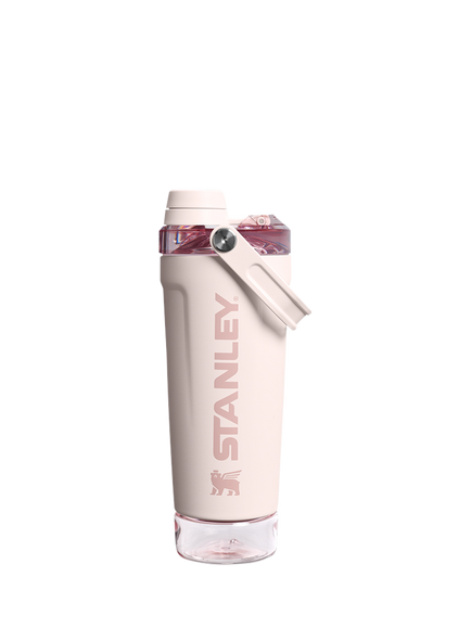 Stanley Vitalize Shaker Leak-Proof Drinks Bottle, 590ml, Rose Quartz, Rose Quartz