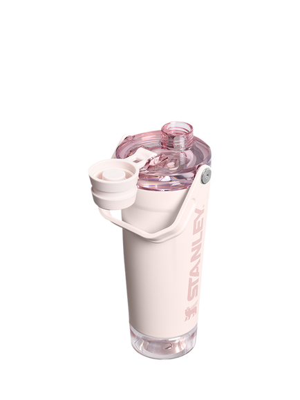 Stanley Vitalize Shaker Leak-Proof Drinks Bottle, 590ml, Rose Quartz - view 2, Rose Quartz