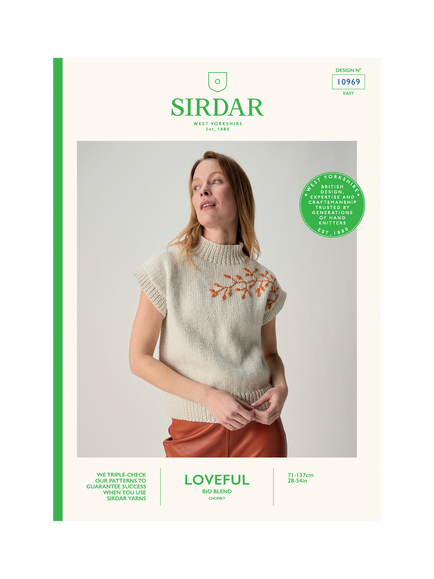 Sirdar 10969 Branch Out Tank Top Knitting Pattern, Multi