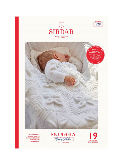 Sirdar 528 Snuggly DK Baby Whites Knitting Pattern Book, Multi