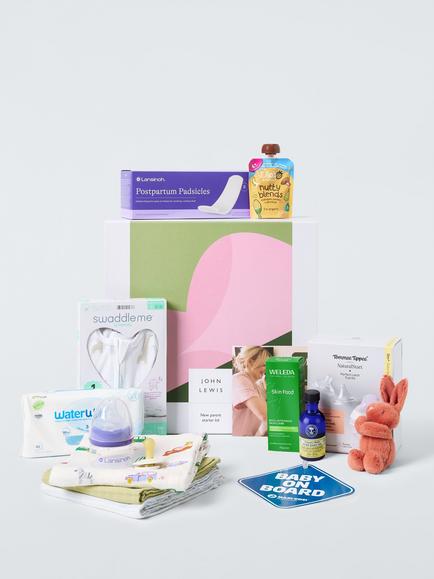 John Lewis New Parent Starter Kit Baby Box, Multi