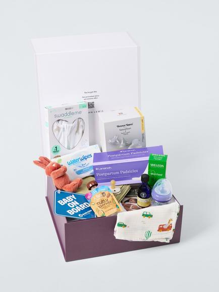 John Lewis New Parent Starter Kit Baby Box - view 2, Multi
